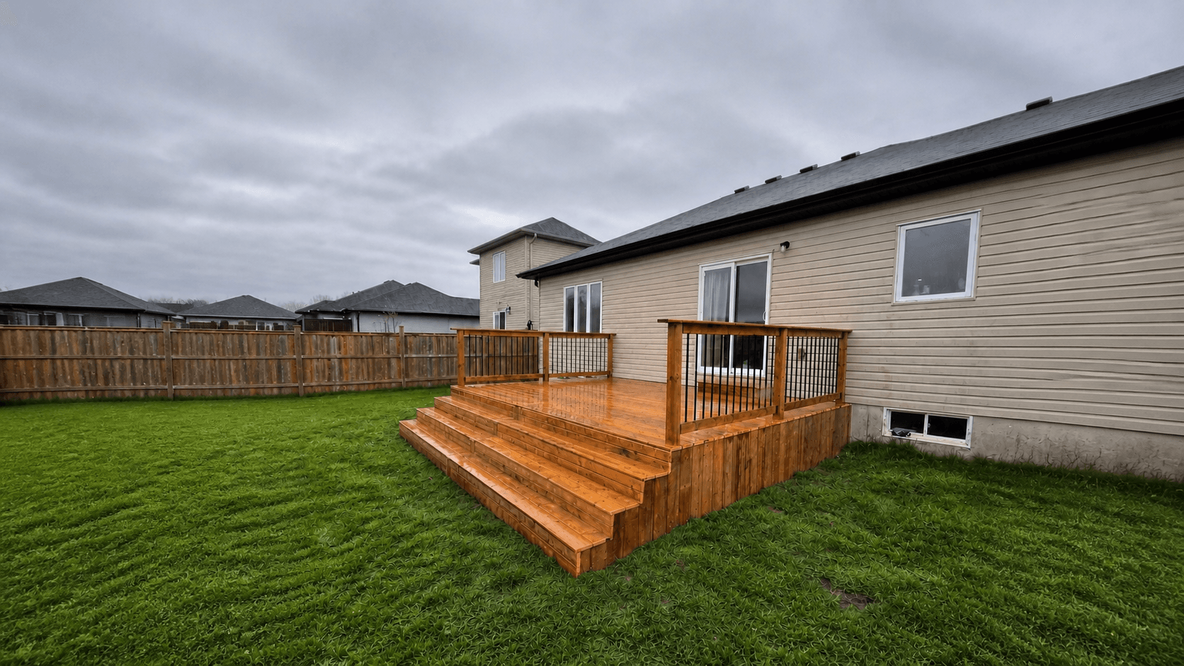 Completed backyard deck